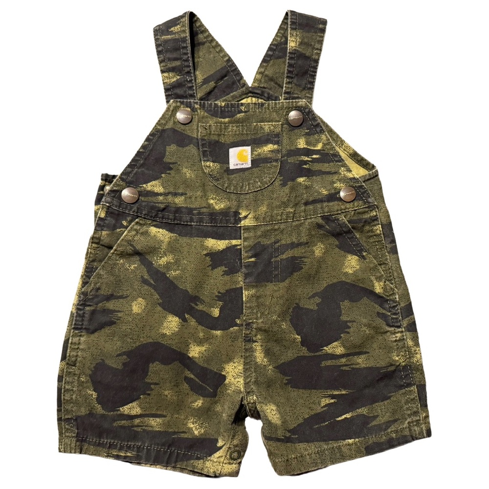Carhartt Kids Green Camo Overalls